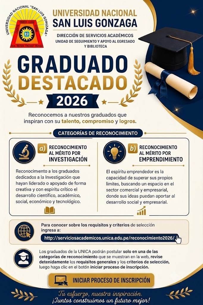 Flyer de Graduado Destacado 2026